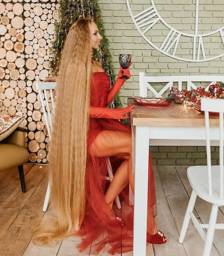 Meet Ukrainian Rapunzel, Whose Hair Is 1.8 Meter Long
