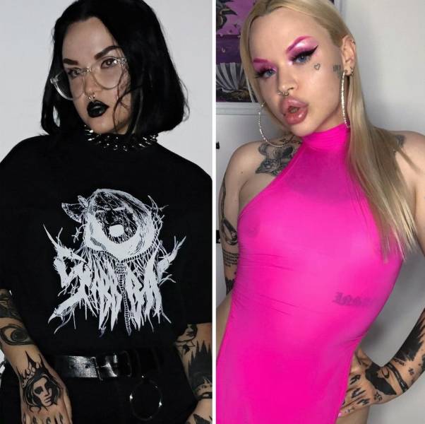 From A Goth To A Bimbo Sex Doll…