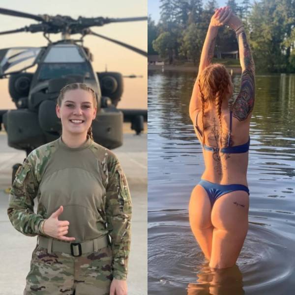 Sexy Girls With And Without Their Uniforms