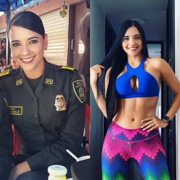 Sexy Girls With And Without Their Uniforms
