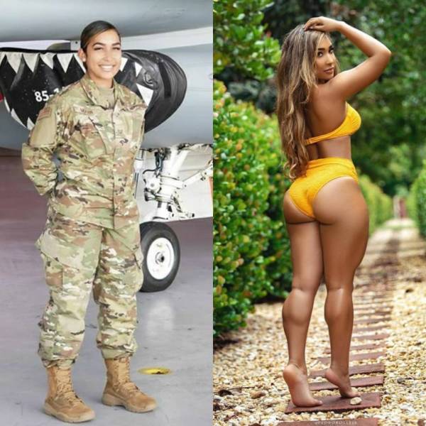 Sexy Girls With And Without Their Uniforms