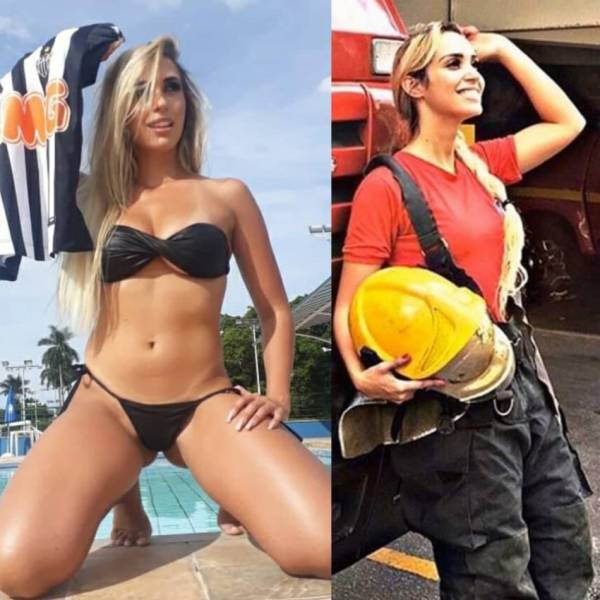Sexy Girls With And Without Their Uniforms