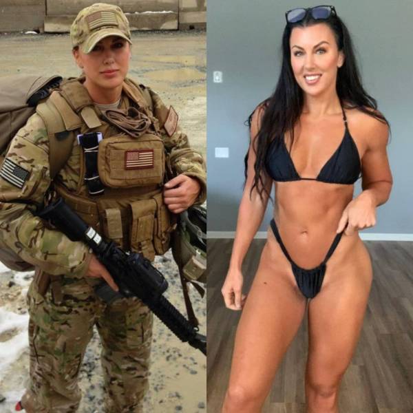 Fit Girls With And Without Their Uniforms