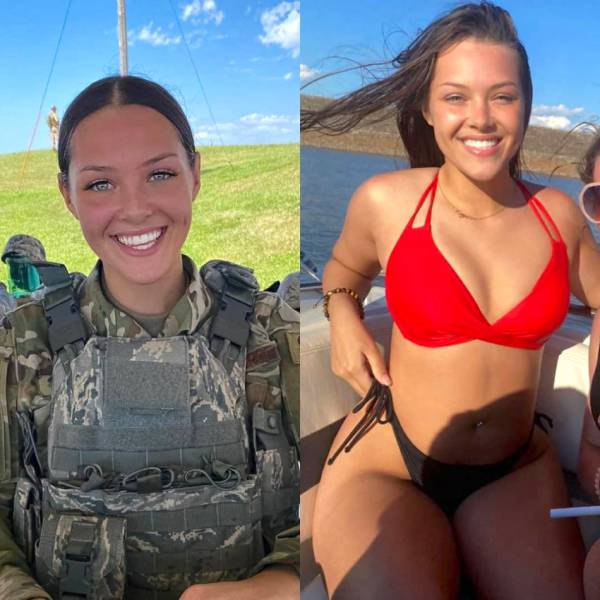 Fit Girls With And Without Their Uniforms