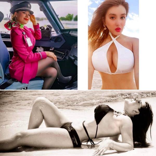 These Sexy Flight Attendants Don’t Need Their Uniforms!