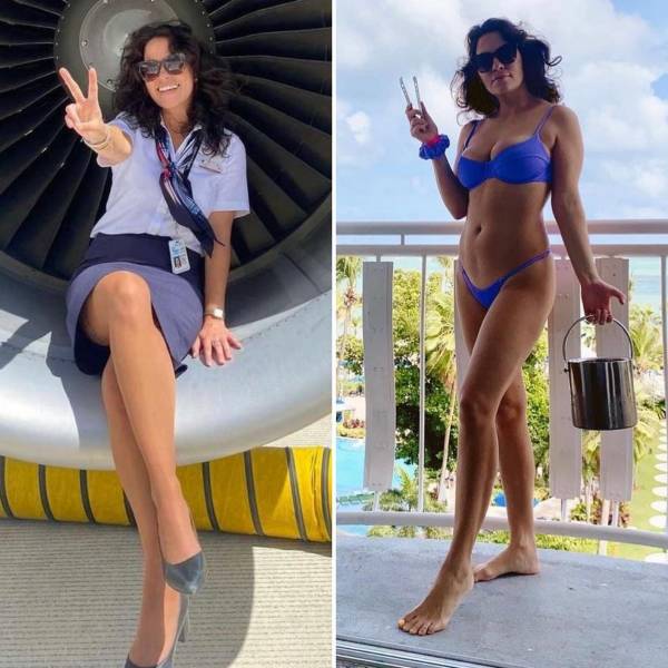 These Sexy Flight Attendants Don’t Need Their Uniforms!