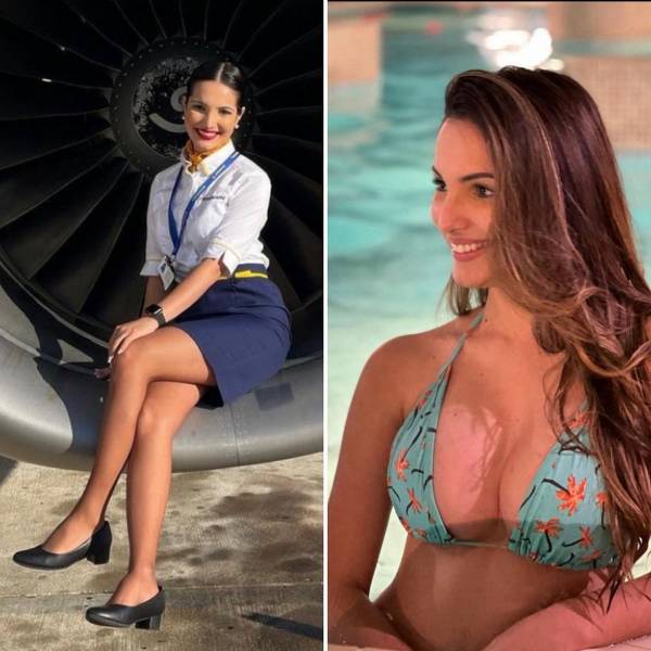 These Sexy Flight Attendants Don’t Need Their Uniforms!
