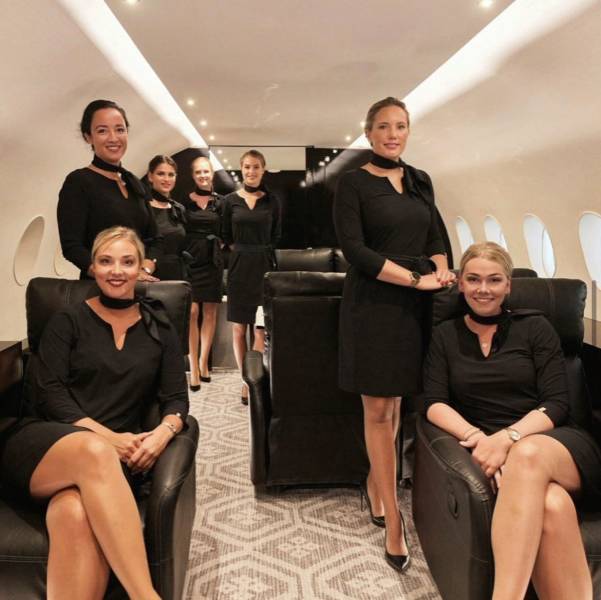 These Sexy Flight Attendants Don’t Need Their Uniforms!