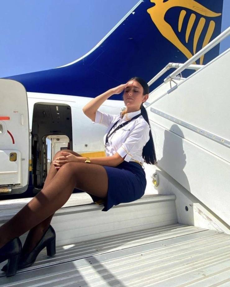 These Sexy Flight Attendants Don’t Need Their Uniforms!