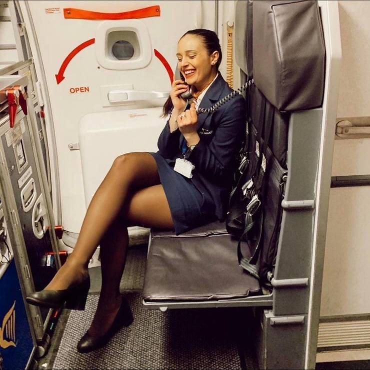 These Sexy Flight Attendants Don’t Need Their Uniforms!