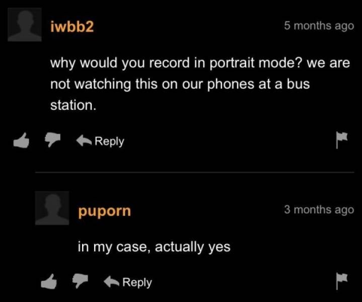 “PornHub” Comments Are Very Special…