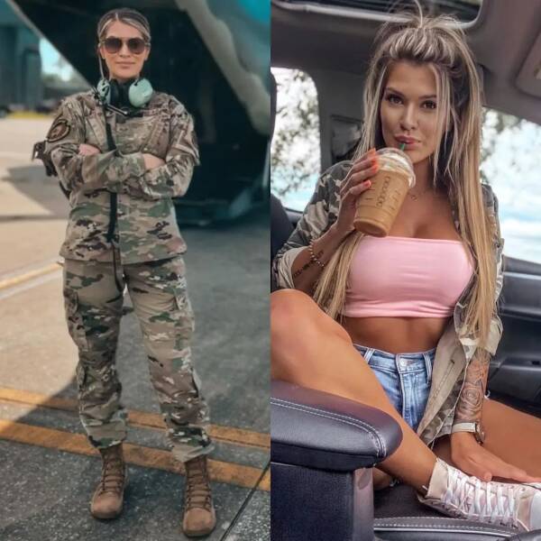 Hot Girls With And Without Their Uniforms