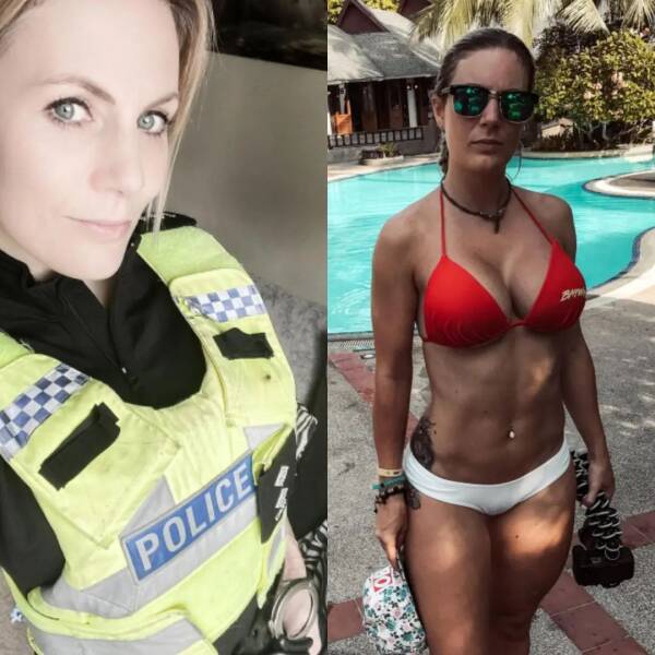 Hot Girls With And Without Their Uniforms