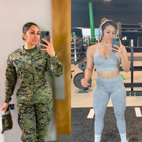 Hot Girls With And Without Their Uniforms