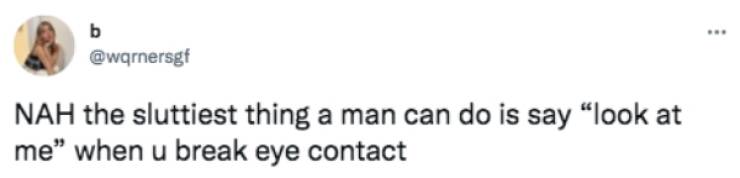 The Sluttiest Thing A Man Can Do…