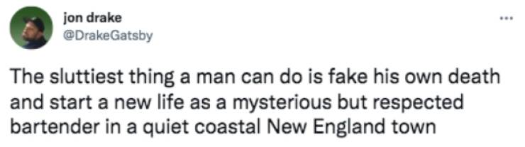 The Sluttiest Thing A Man Can Do…