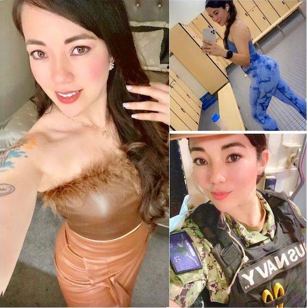 Military Girls With And Without Their Uniforms
