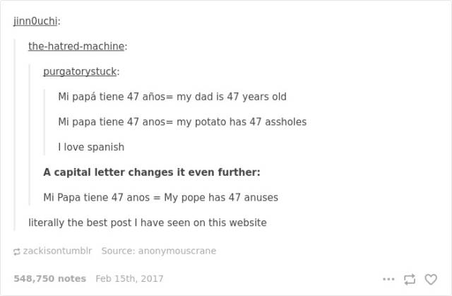 Wow, Español Is A Hard Lengua To Hablar