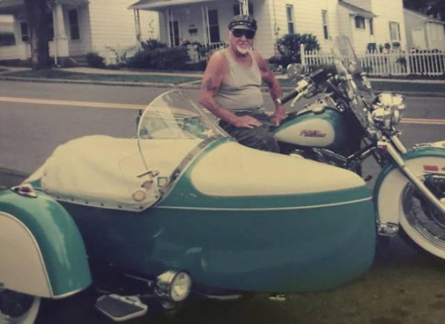 This Man Never Parted With His Motorcycle…