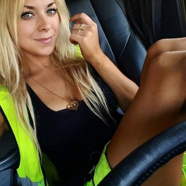 Isn’t She An Adorable Truck Driver?