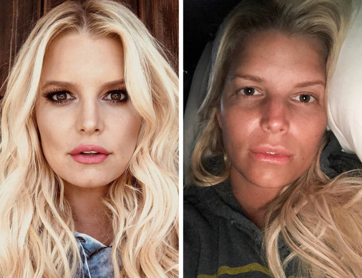 Female Celebs Who Don’t Hide What’s Under Their Makeup