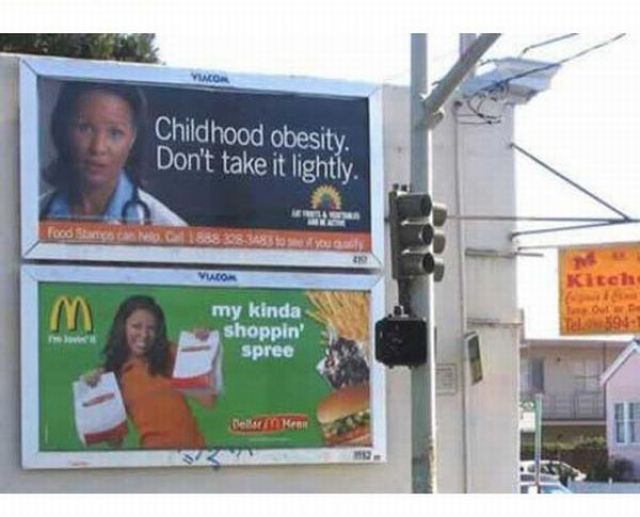 Advertisements in Bad Places
