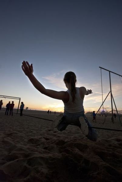Are You This Brave? Or Gutsy Girl Sets Tightrope Record!