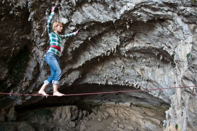 Are You This Brave? Or Gutsy Girl Sets Tightrope Record!