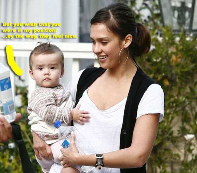 As the Pics Show, Boob Fascination Starts Early!