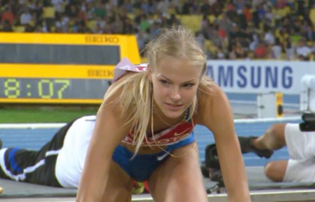 A Cute Blonde Bombshell who Is a Serious Sports Athlete