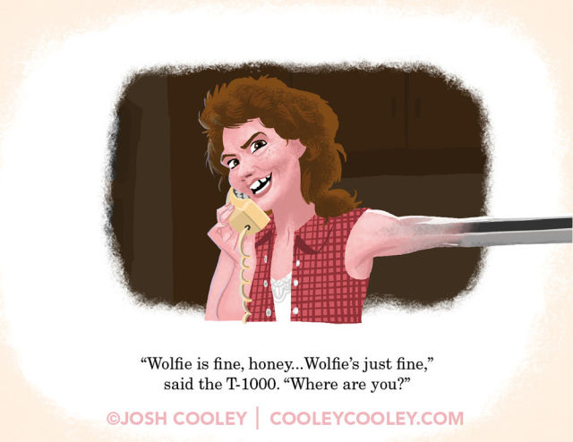 R-Rated Film Scenes Drawn in Pixar Animation Style