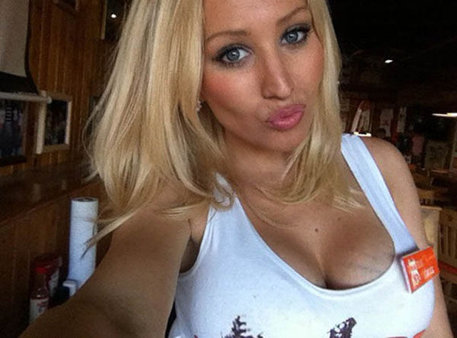Hot Hooters Girls Have Some Fun During Break Times