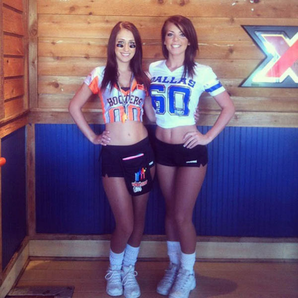 Hot Hooters Girls Have Some Fun During Break Times