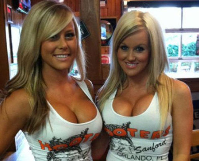 Hot Hooters Girls Have Some Fun During Break Times