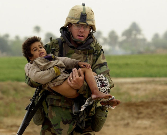 Humans Showing Tenderness to Others in Violent Times