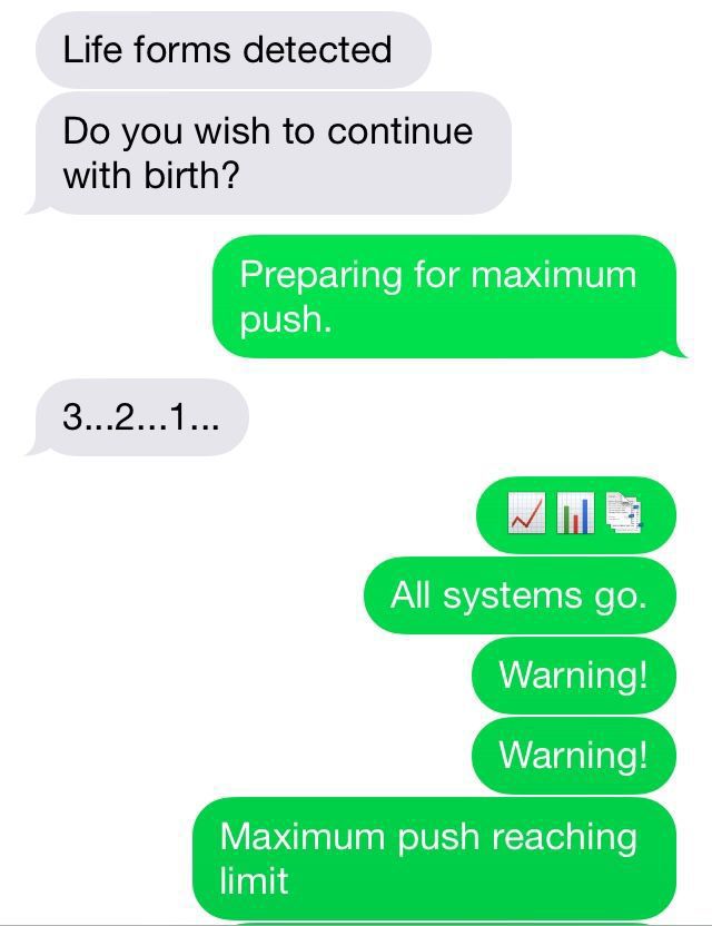 How Babies Are Born: A Texting Story