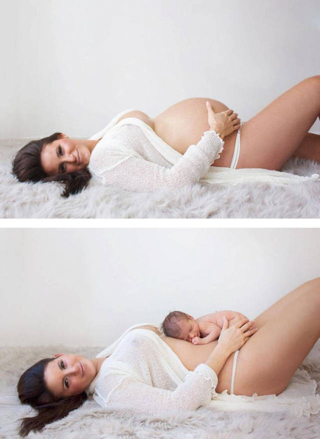 Awesome Photos Before And After Giving Birth